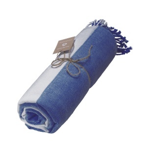 ON Prosop de plajă/Fouta din bumbac reciclat, 180 g/m2, certificat GRS - Img 5