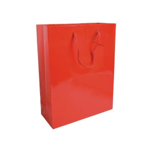 ON Sacoșă de cumpărături din hârtie laminată, 157 g/m2, cu clin și întăritură la bază, mânere tip șnur - Img 4