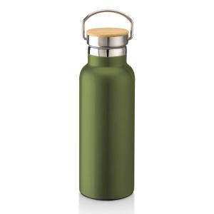 ON Termos termoizolant din oțel inoxidabil cu pereți dubli și capac din bambus (500 ml)