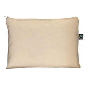 ON Trusă cosmetică FAIRTRADE® din bumbac 180 g/m2 cu închidere cu fermoar - Img 3