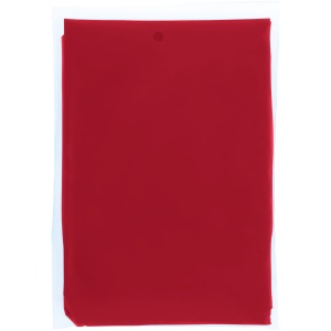 PF™ Mayan recycled plastic disposable rain poncho with storage pouch