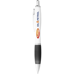 PF™ Nash ballpoint pen with white barrel and coloured grip (black ink) - Img 27