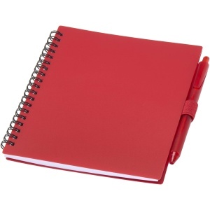 PF™ Niove set carnet copertă moale din plastic reciclat și pix (cerneală albastră) - Img 3