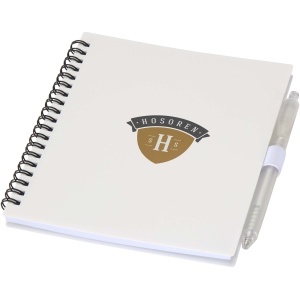 PF™ Niove set carnet copertă moale din plastic reciclat și pix (cerneală albastră) - Img 5