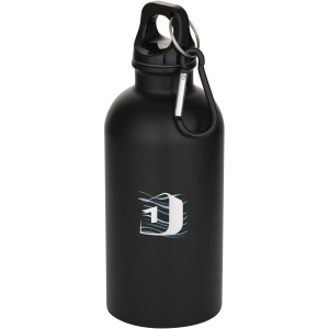 PF™ Oregon 400 ml matte RCS recycled single wall stainless steel water bottle with carabiner - Img 8
