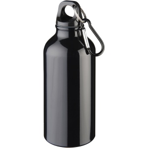 PF™ Oregon 400 ml RCS certified recycled aluminium water bottle with carabiner