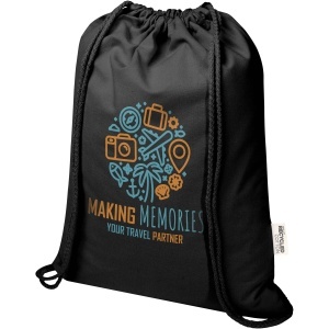 PF™ Oregon Blend 140 g/m² GRS recycled drawstring bag 5L - Img 12