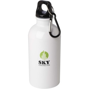 PF™ Oregon sticlă de apă 400 ml din oțel inoxidabil simplu perete certificat RCS cu carabină - Img 13