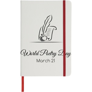 PF™ Spectrum A5 white notebook with coloured strap - Img 16