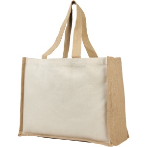 PF™ Varai 320 g/m² canvas and jute shopping tote bag 23L