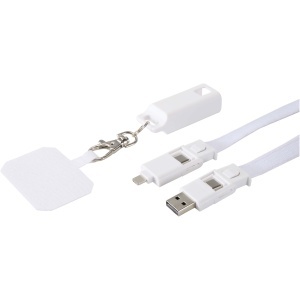PF Baterie externă pentru tabletă Acrux 10.000 mAh 35W cu cablu Type-C încorporat - fabricată din plastic reciclat