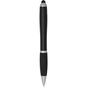 PF Nash RCS recycled plastic stylus ballpoint pen with coloured barrel and black grip (blue ink) - Img 6