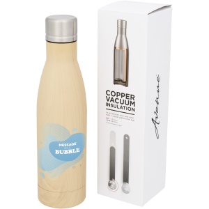 PF Sticlă izolată vidată Vasa 500 ml cu aspect de lemn din cupru - Img 3
