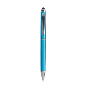Plastic twist pen with touchscreen rubber tip - Img 1