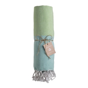 Prosop de plajă/Fouta din bumbac reciclat, 180 g/m2, certificat GRS - Img 2