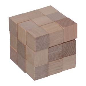 Puzzle cub șarpe din lemn