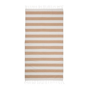 Recycled cotton fringed beach towel, size 90x170 cm - Img 11