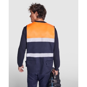 RO™ BETA | Vestă hi-vis multibuzunar | Țesătură principală: 65 % poliester / 35 % bumbac, twill 200 gsm; Țesătură hi-vis: 50 % poliester / 50 % bumbac, twill 250 gsm | – - Img 4