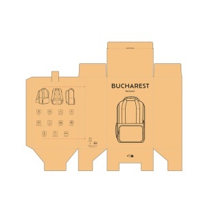 AO Rucsac București 18L rPET. Buzunar frontal. Încape laptop de 15,6".