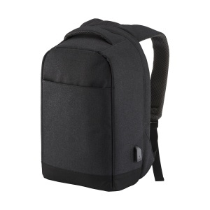 Rucsac pentru PC cu închidere antifurt, cu mufă USB, fabricat din poliester