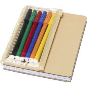 Set de caiet și markere Squiggle B6 cu copertă rigidă