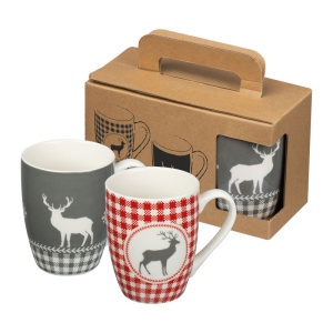 Set of 2 Christmas mugs, 300 ml