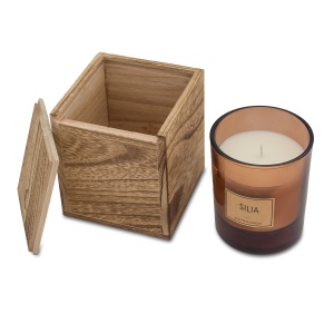 SILIA candle in a wooden box - Img 2