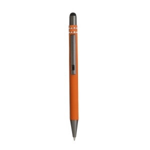 Snap pen with rubberised grip with trim rings with touch screen - Img 3