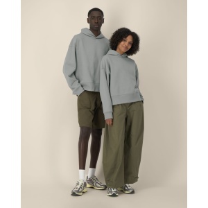 ST/ST Voicer - Hanorac unisex cu imprimeu pătrat din bumbac reciclat 400 g/m²