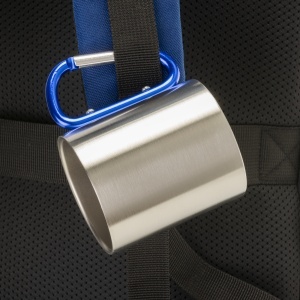 Steel mug with aluminum carabiner handle, 200 ml - Img 3