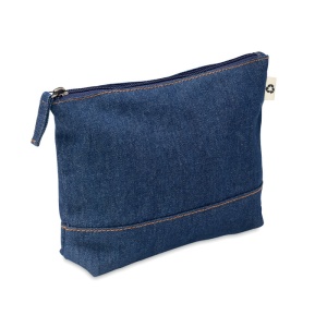 STYLE POUCH Recycled denim cosmetic pouch