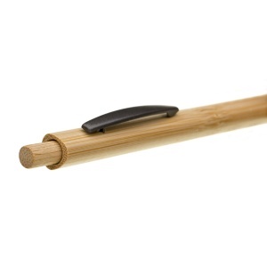 TRILO triangular ballpoint pen - bamboo and metal - Img 5