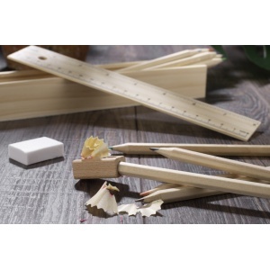 Wooden box with colour pencils 12 pcs KRASI - Img 6