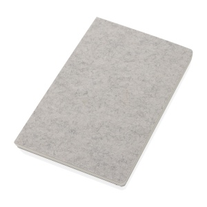 XD™ Phrase GRS certified recycled felt A5 notebook