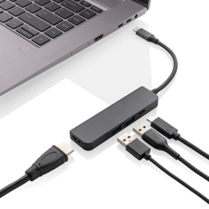 XD™ Terra hub din aluminiu reciclat RCS cu intrare HDMI - Img 1