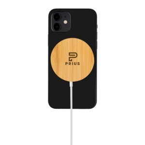 XD 10W bamboo magnetic wireless charger