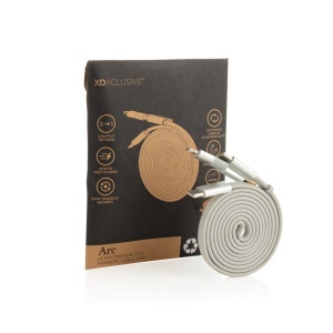 XD Cablu magnetic Arc RCS reciclat ultra-subțire, 60W, 2 în 1