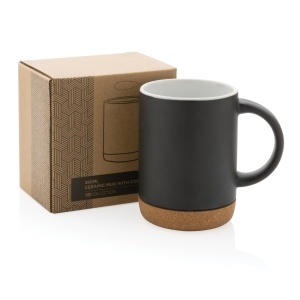 XD Ceramic mug with cork base 280ml - Img 4