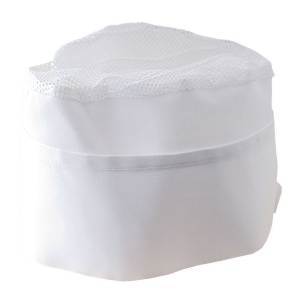 30% cotton/70% polyester white chef s hat with coloured edges. One size - Img 4