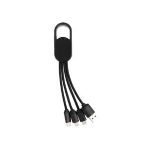4-in-1 cable with carabiner clip - Img 3