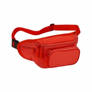 600D polyester 5-pocket waist bag with adjustable waist strap and clip closure - Img 1