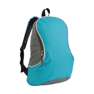600D polyester two-tone backpack with padded straps