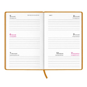 Agenda săptămânală de buzunar 2027. Copertă rigidă din cart laminat mat - Img 11