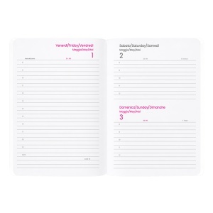 Agenda zilnică 2027. Copertă moale din PU moale cu margini colorate ale paginii - Img 11