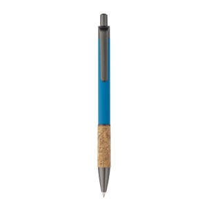 Aluminum pen with cork handle, burnished clip, top and tip - Img 4