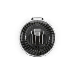 AO allroundo® eco 6-in-1 fast charging cable. rABS. Supplied inside organizer.