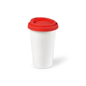 AO Cana de călătorie Tagus din ceramică 330 ml. Perete dublu cu capac colorat - Img 21