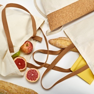 AO Vinson Shopping Bag rCotton 220gsm and Cork