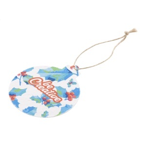 AP CreaJul Seed - custom seed paper Christmar tree ornament, round - Img 4