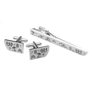 AP Tahiti - set de butoni de manșetă și agrafe de cravată